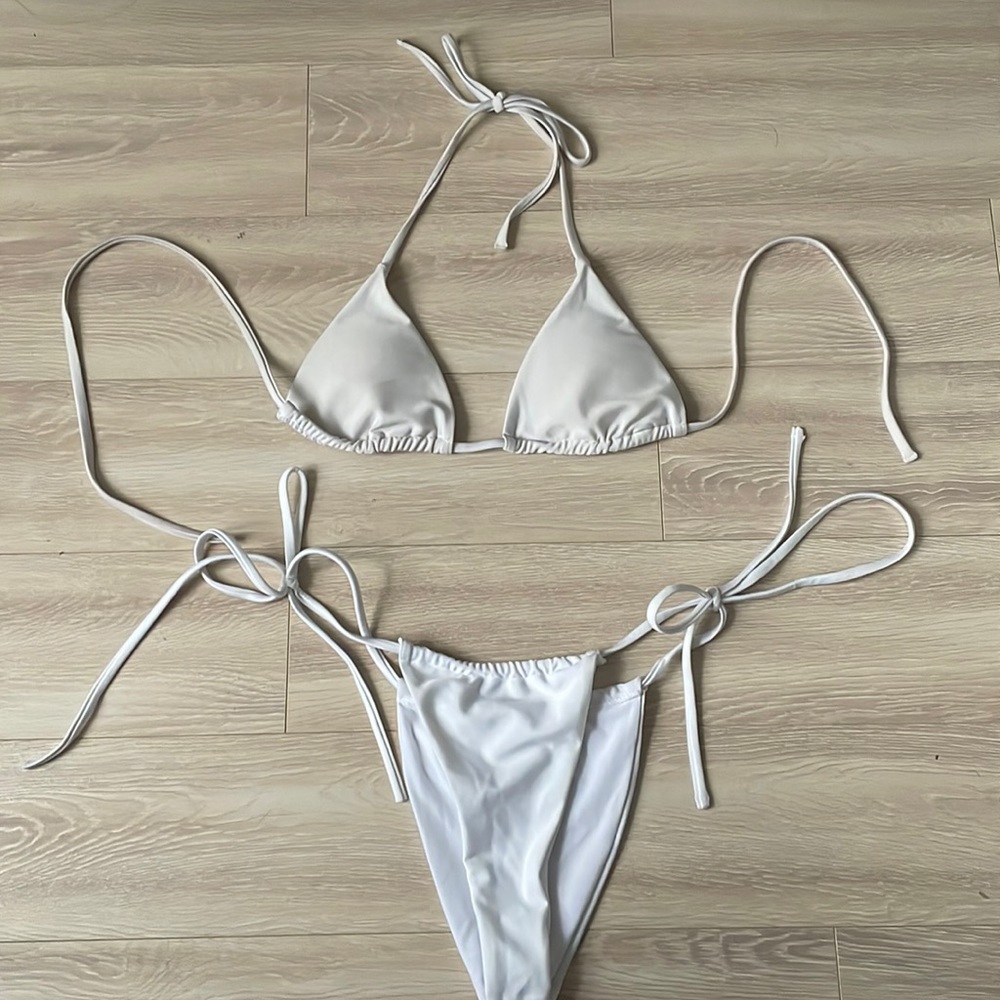 White string bikini